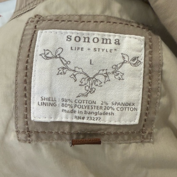 Sonoma Tan Utility Jacket with Drawstring Waist - Picture 2 of 6